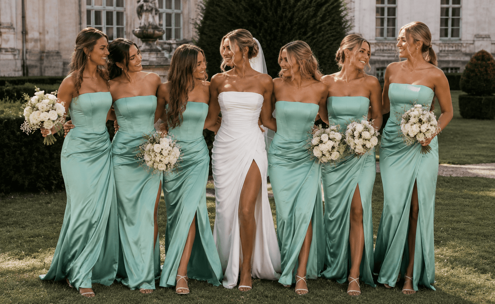 Bridesmaids, dressed as one